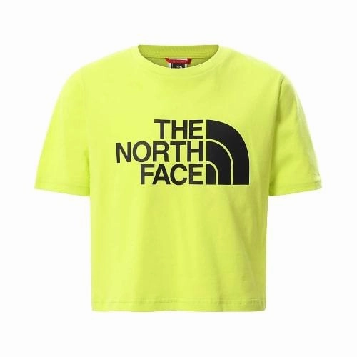 The North Face t-shirt da ragazza crop Girl Easy Cropped Tee NF0A558XJE31 giallo Summer Ready