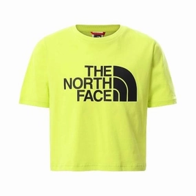 Outdoor Ready Casual Comfort Fit The North Face t-shirt da ragazza crop Girl Easy Cropped Tee NF0A558XJE31 giallo