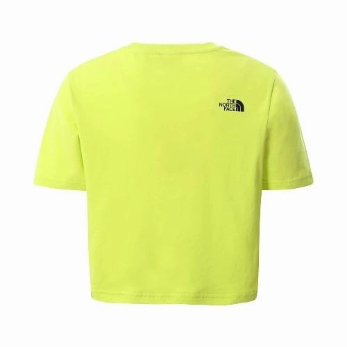 The North Face t-shirt da ragazza crop Girl Easy Cropped Tee NF0A558XJE31 giallo Fashion Outfit
