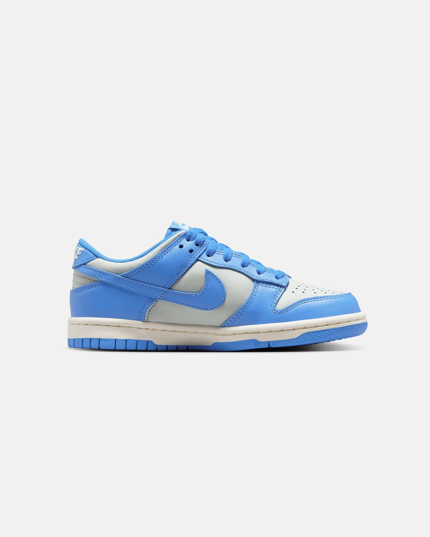 Ready For Action Comfortable Workout Nike Kids' Dunk Low (GS) Light Silver/Lt Photo Blue-Sail