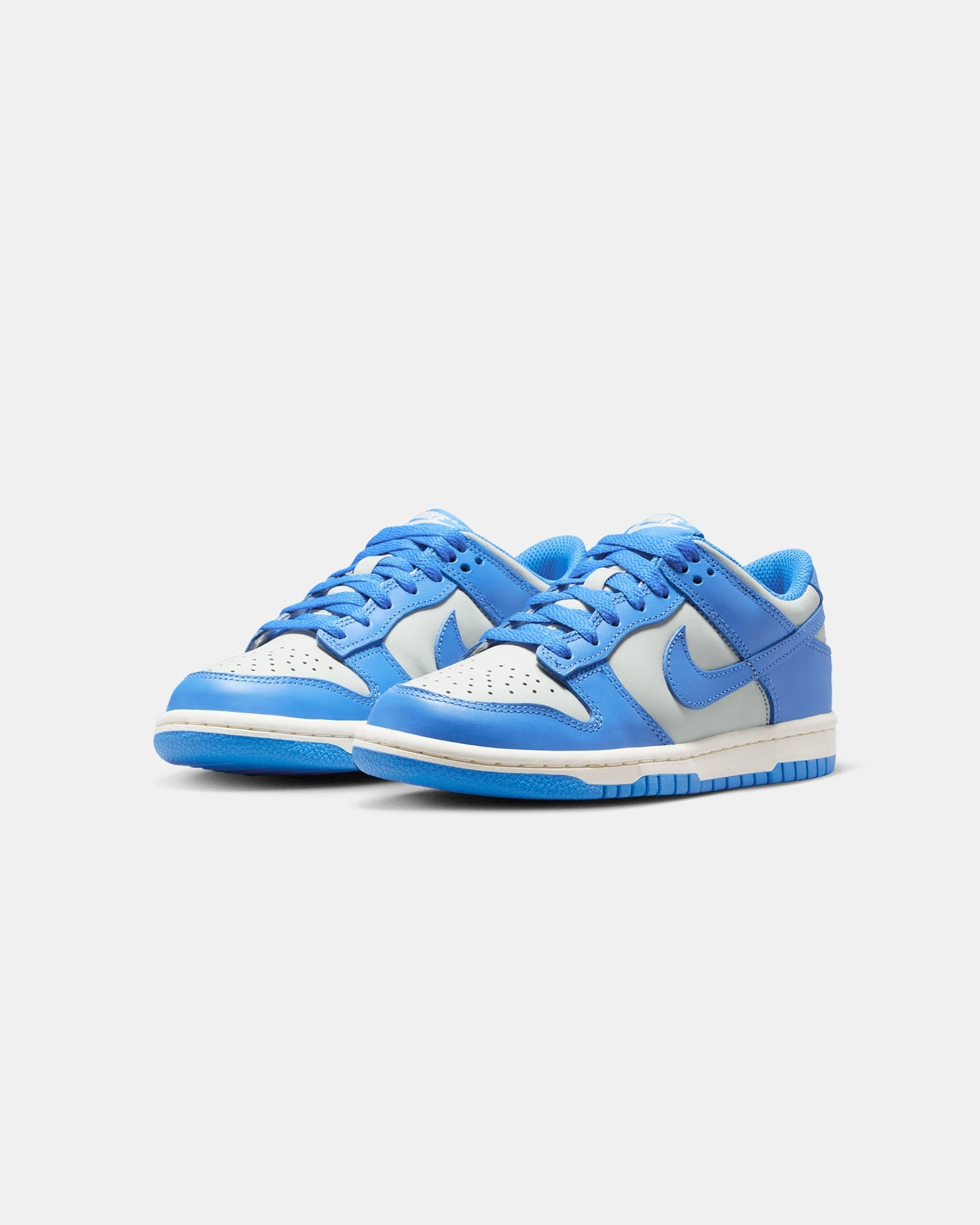 Nike Kids' Dunk Low (GS) Light Silver/Lt Photo Blue-Sail Reinforced Seams