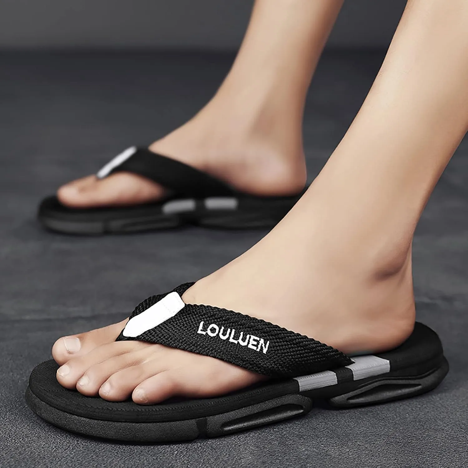 Thong Mens Slides Men Casual Slippers Beach Flip Flops Outdoor Fashion Sandals Shoes
