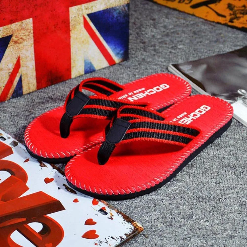 Thong Sandals Mens Flip Flops Soft Footbed Slippers for Beach Lightweight Thick Indoor Outdoor Open Toe
