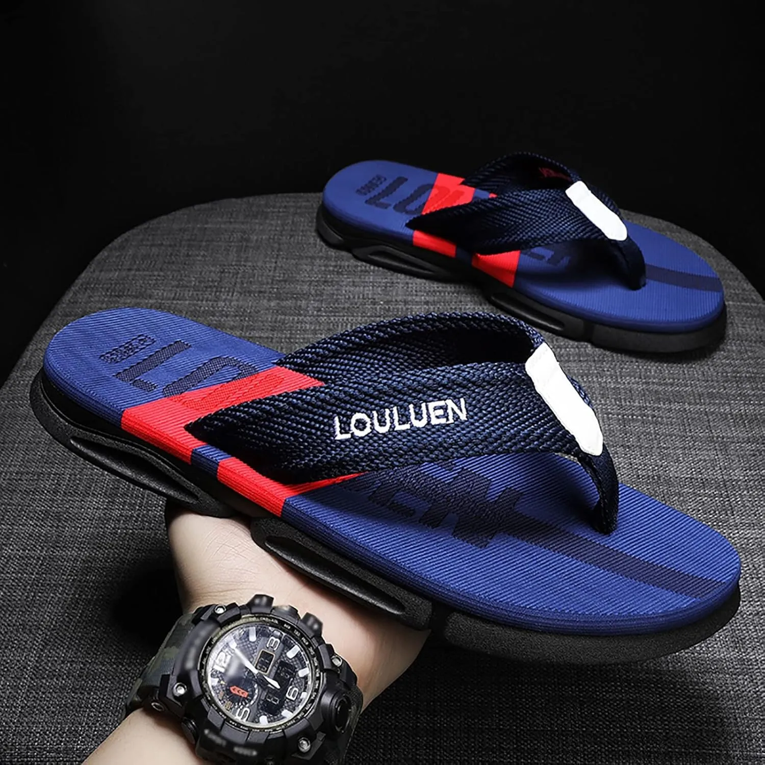 Thong Sandals Slippers for Beach for Summer Mens Flip Flops Comfortable Slip on Indoor Outdoor Walking
