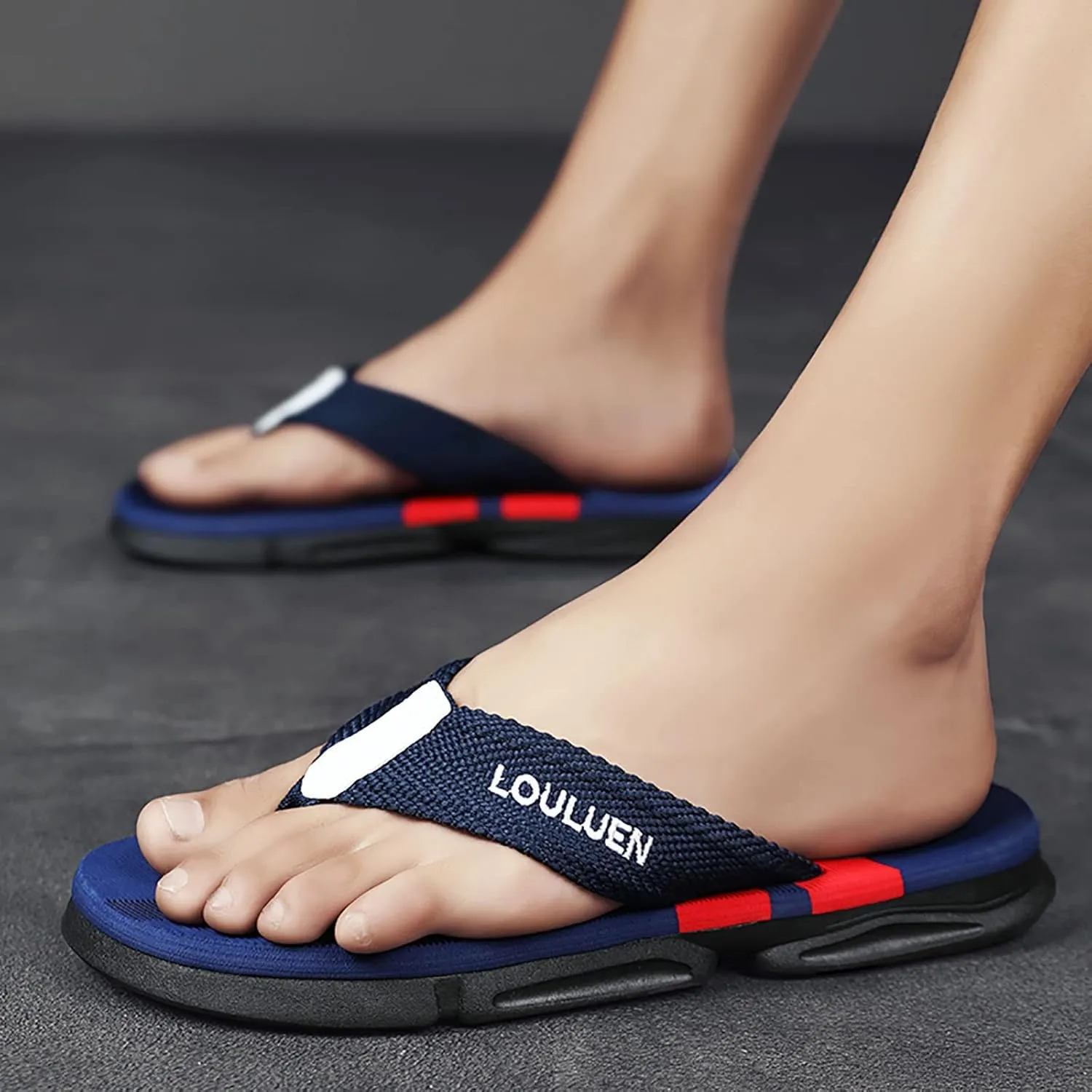 Thong Sandals Slippers for Beach for Summer Mens Flip Flops Comfortable Slip on Indoor Outdoor Walking