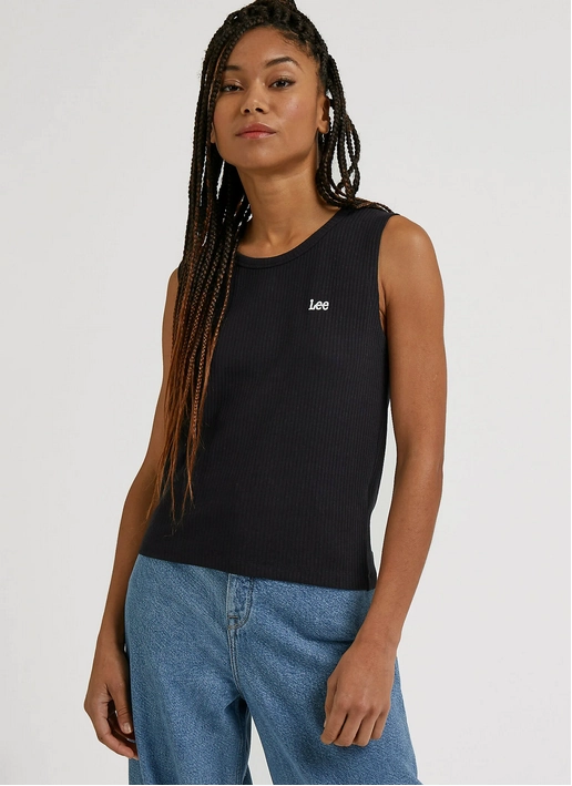 Racerback Design Lee Canotta da donna Cropped Crew Tank LQ24WK01 black