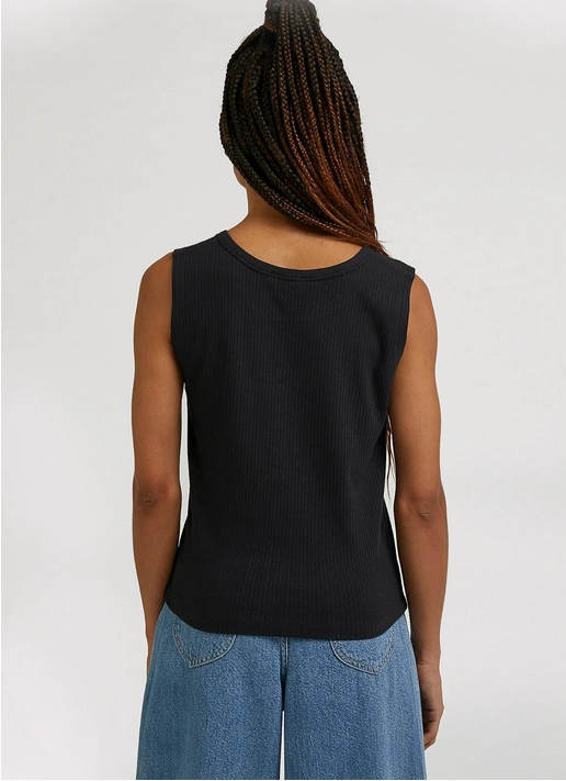 Daily Smooth Temperature Regulating Fibers Lee Canotta da donna Cropped Crew Tank LQ24WK01 black