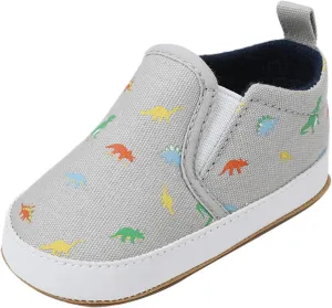 Toddler Running Shoes Infant Toddler Shoes Boys Girls Baby Shoes Soft Sole Slip On Shoes Animal (Grey, 12-18 Months)