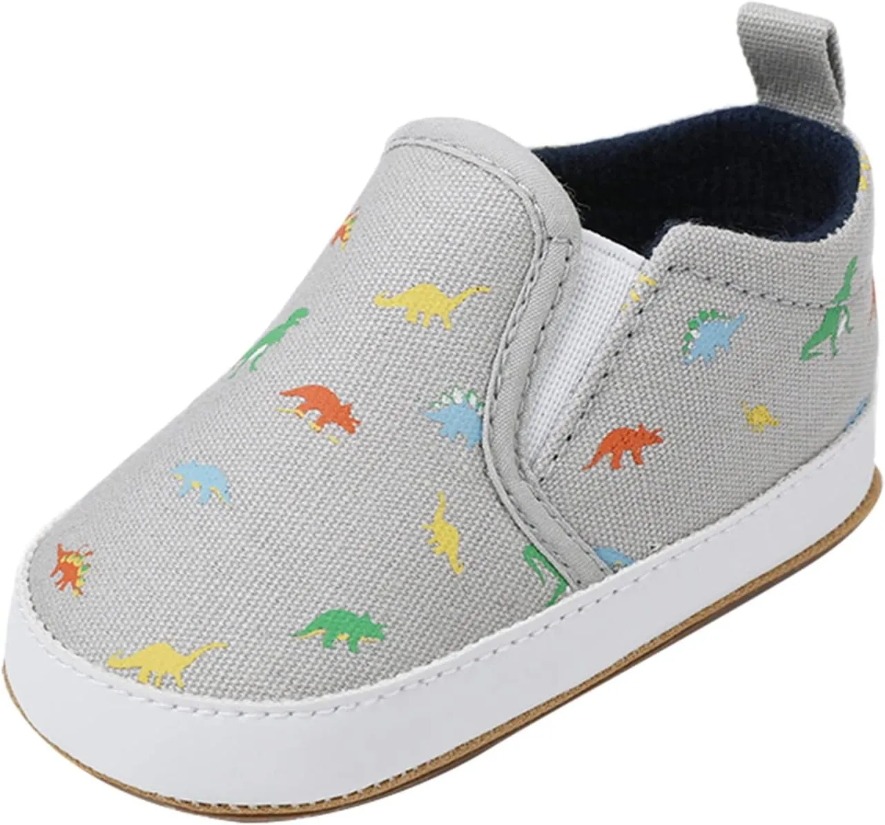 Toddler Running Shoes Infant Toddler Shoes Boys Girls Baby Shoes Soft Sole Slip On Shoes Animal (Grey, 12-18 Months)