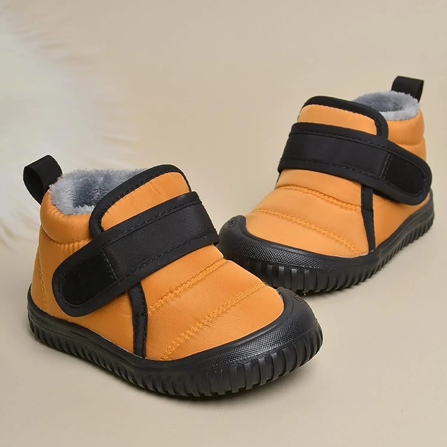 Toddler Unisex Winter Snow Boots Boys Girls Cold Weather Faux  Thermal Lined Winter Anti Slip Outdoor Shoes