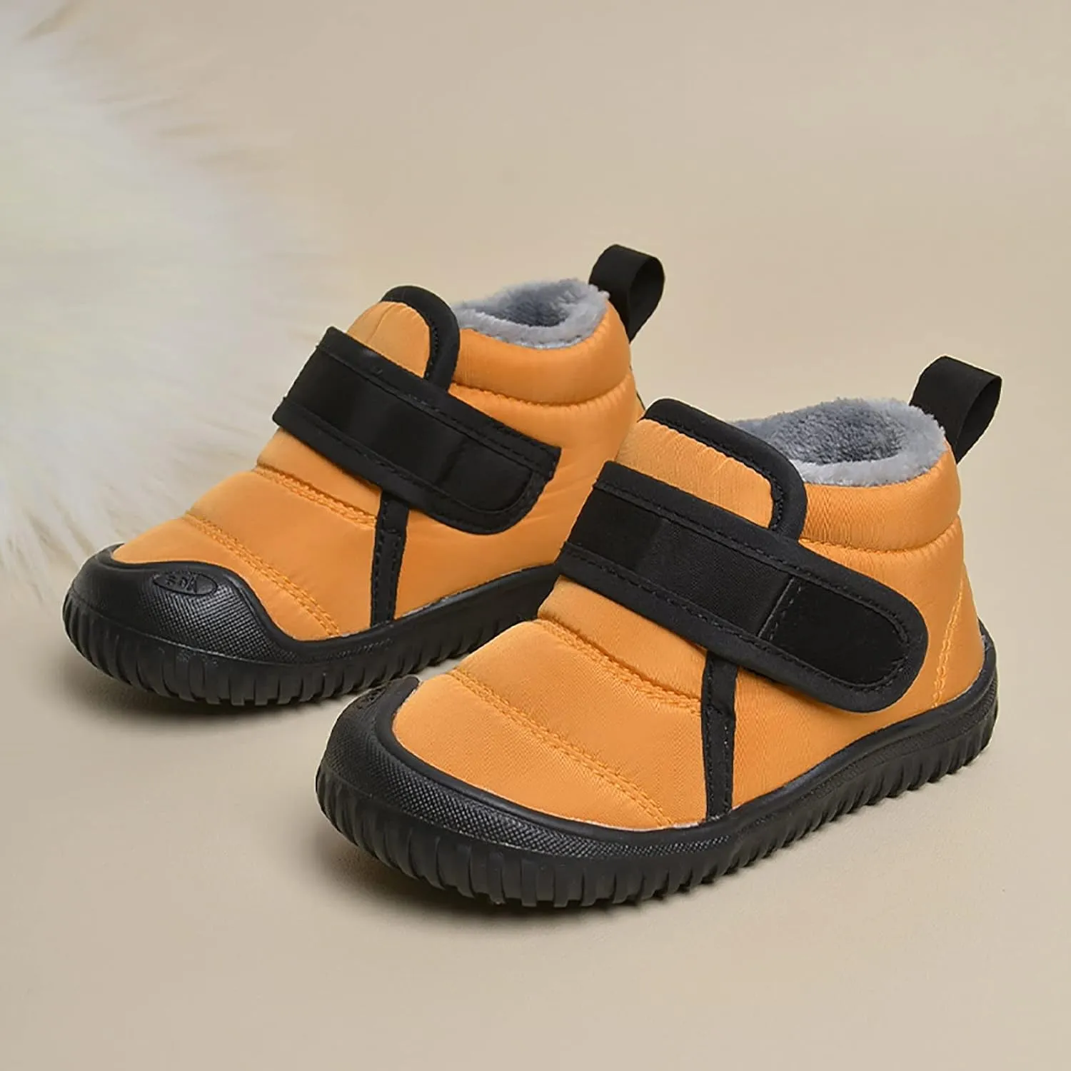 Toddler Unisex Winter Snow Boots Boys Girls Cold Weather Faux  Thermal Lined Winter Anti Slip Outdoor Shoes