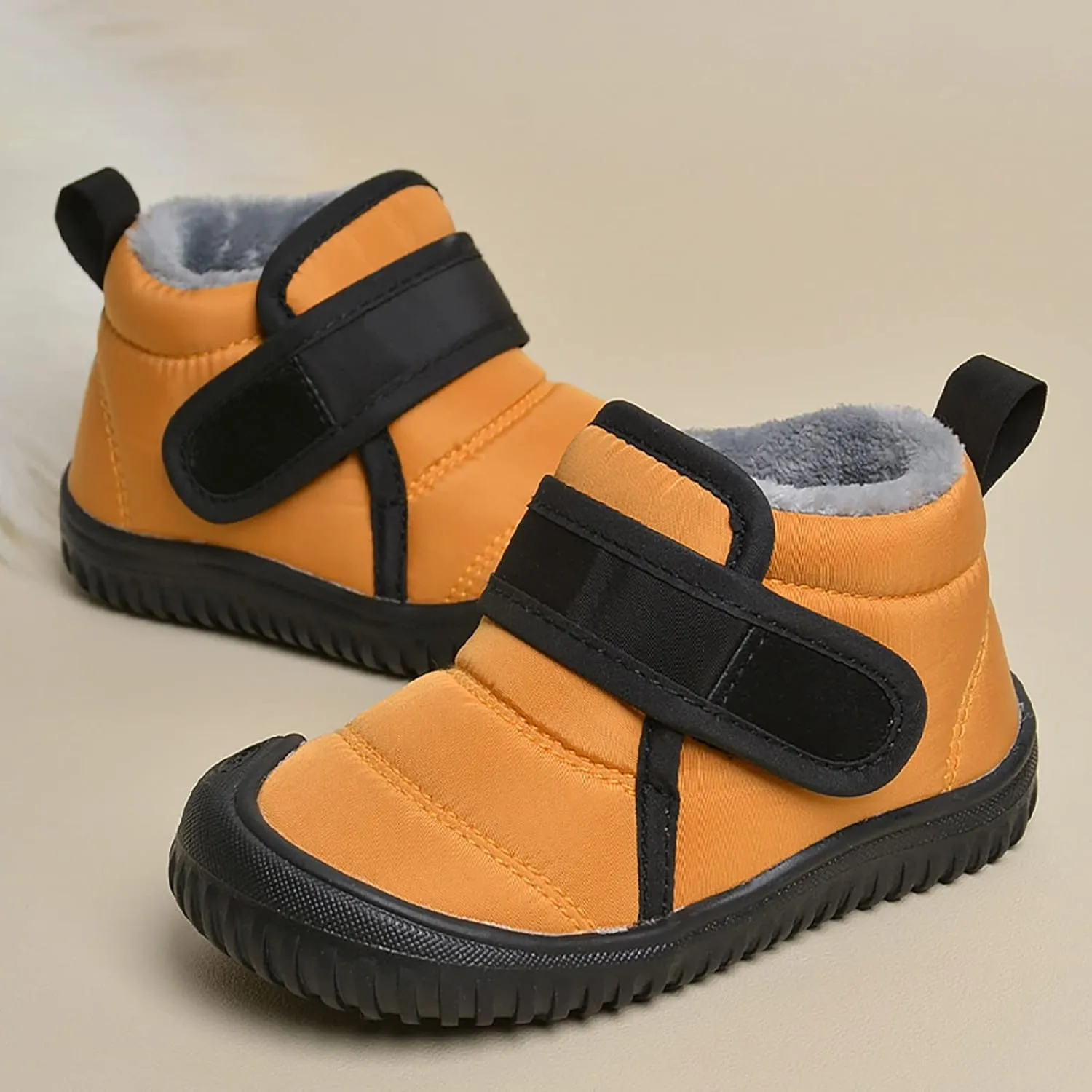 Toddler Unisex Winter Snow Boots Boys Girls Cold Weather Faux  Thermal Lined Winter Anti Slip Outdoor Shoes