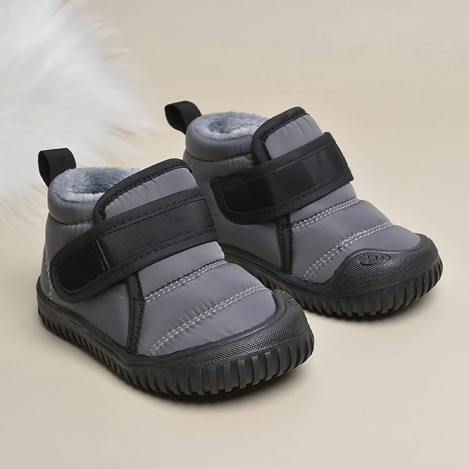 Toddler Unisex Winter Snow Boots Boys Girls Cold Weather Faux  Thermal Lined Winter Anti Slip Outdoor Shoes