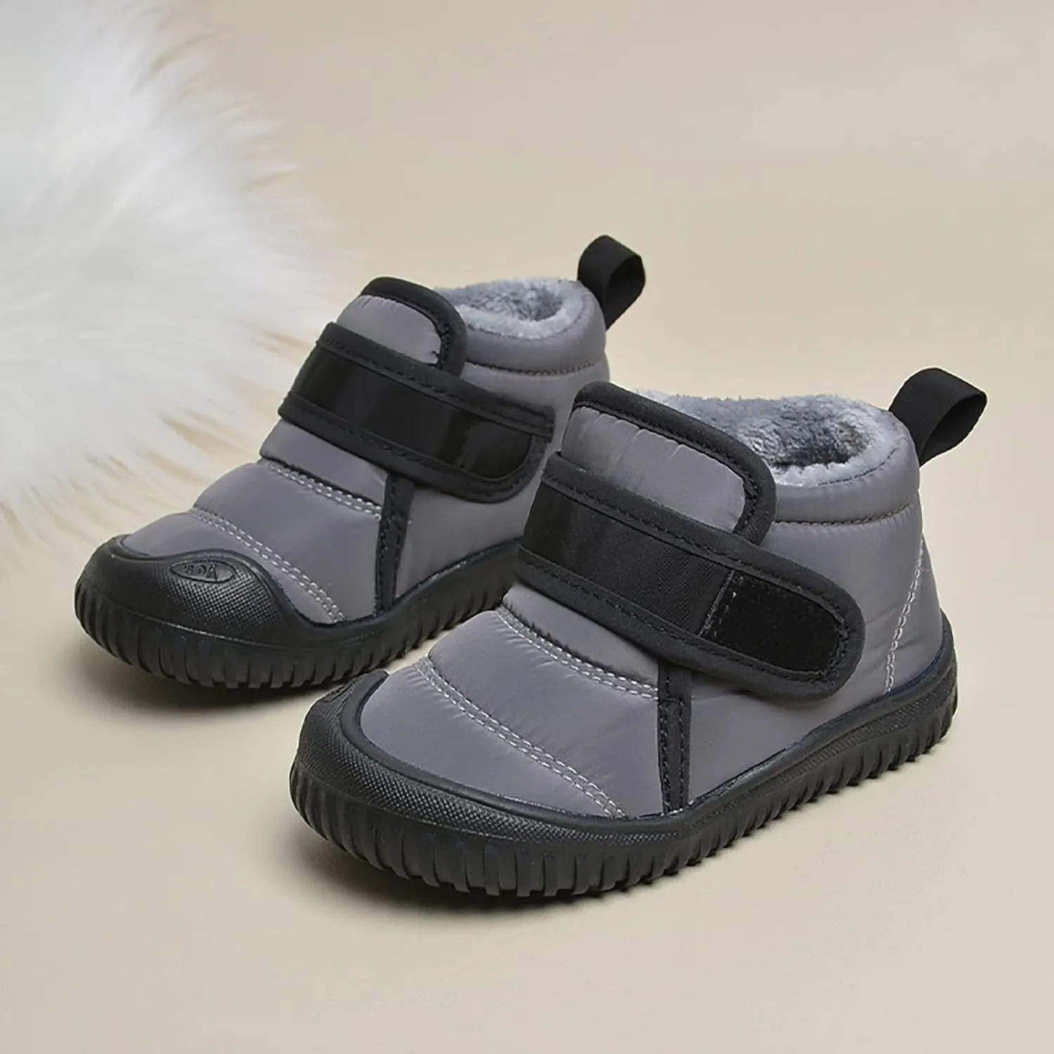 Toddler Unisex Winter Snow Boots Boys Girls Cold Weather Faux  Thermal Lined Winter Anti Slip Outdoor Shoes