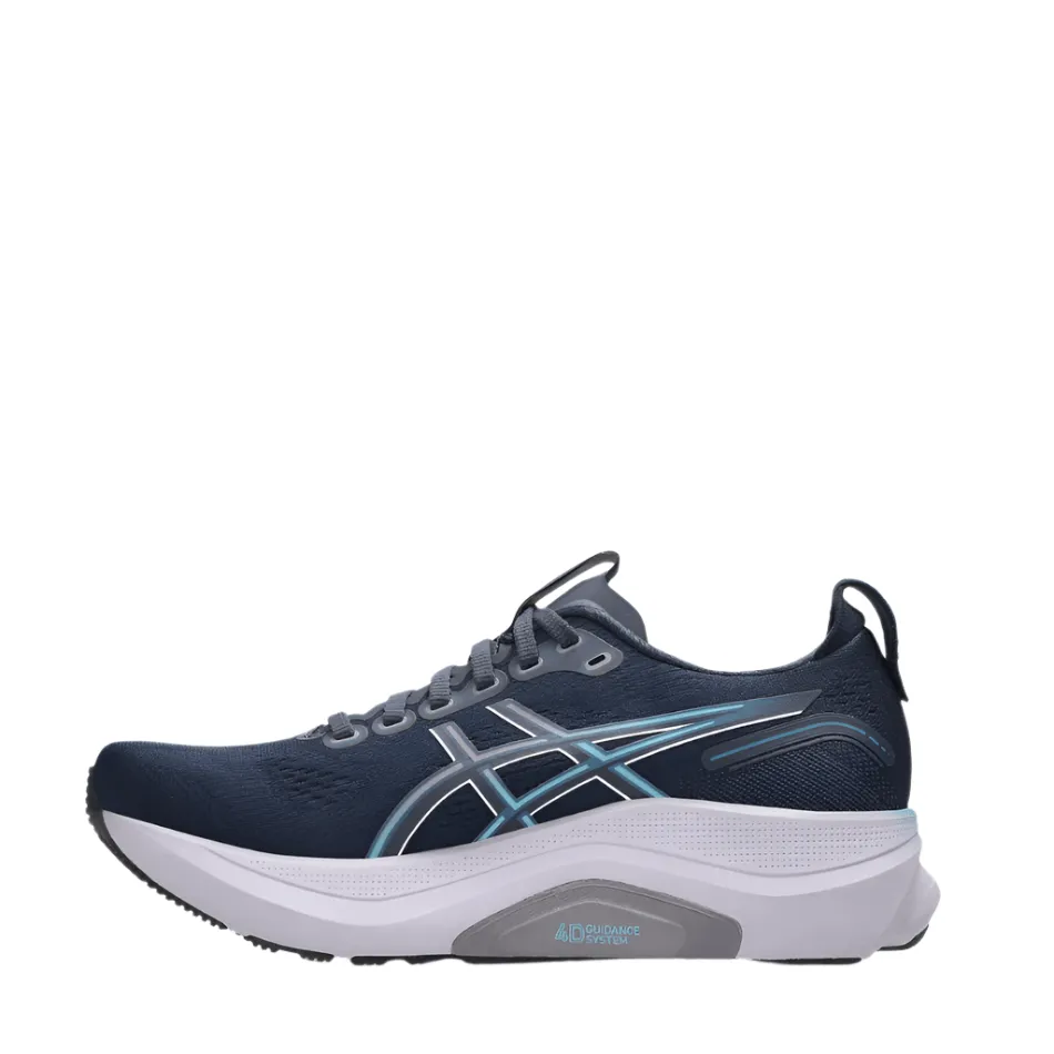 ASICS Women's GEL-KAYANO 32 Running Shoes in Midnight/Stillwater AW25 Dynamic Use Strong Grip