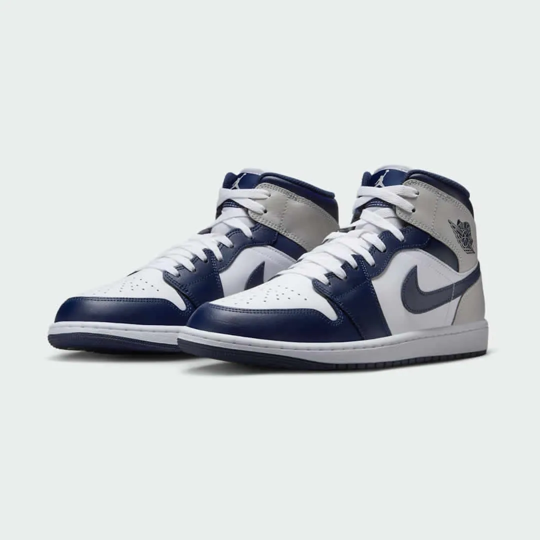 modern - style shoes Odor Control Lining Air Jordan 1 Mid Men's White Basketball Leather Sneakers DQ8426 146