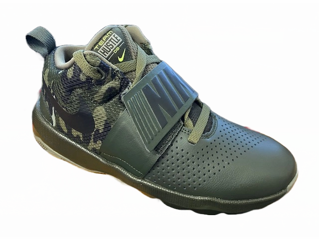 Nike scarpa da basket da junior Team Hustle 8 881941 301 olive plyometric training running shoes