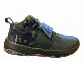 Impact Resistant Rim kids' enjoyment Nike scarpa da basket da junior Team Hustle 8 881941 301 olive