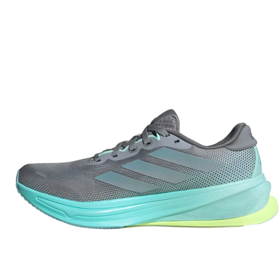 Upgraded look Indoor Adidas Women's Supernova Rise 2 Running Shoes in Grey/Magic Grey Met/Flash Aqua AW25