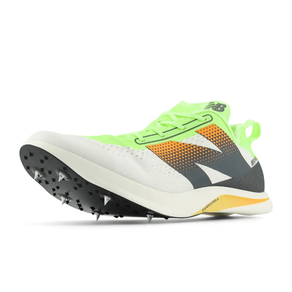 New Balance Unisex FuelCell MD-X V3 Running Shoes in White SS25 Grip tech Wide Support