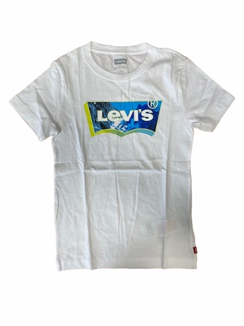 UVProtectionFinish Organic Cotton Levi's T-shirt manica corta Landscape Batwing Fill 8EH317-W1T white