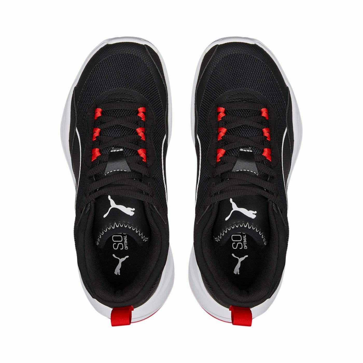 Puma Scarpa da pallacanestro da ragazzo Playmaker 387353 01 nero-bianco-rosso running in corporate runs shoes