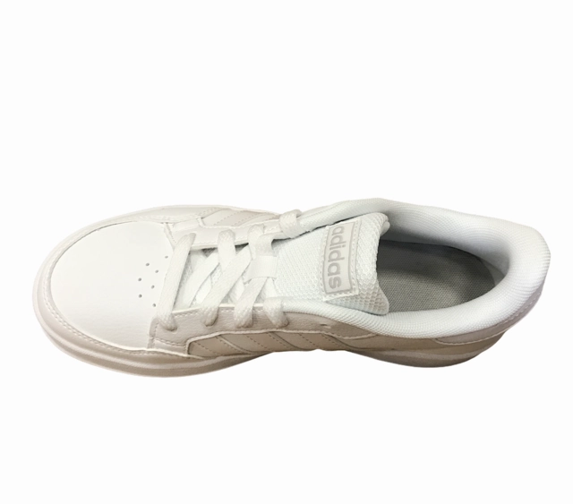 Adidas scarpa da ginnastica da bambino Breaknet K FY9504 bianco breathable leather shoes