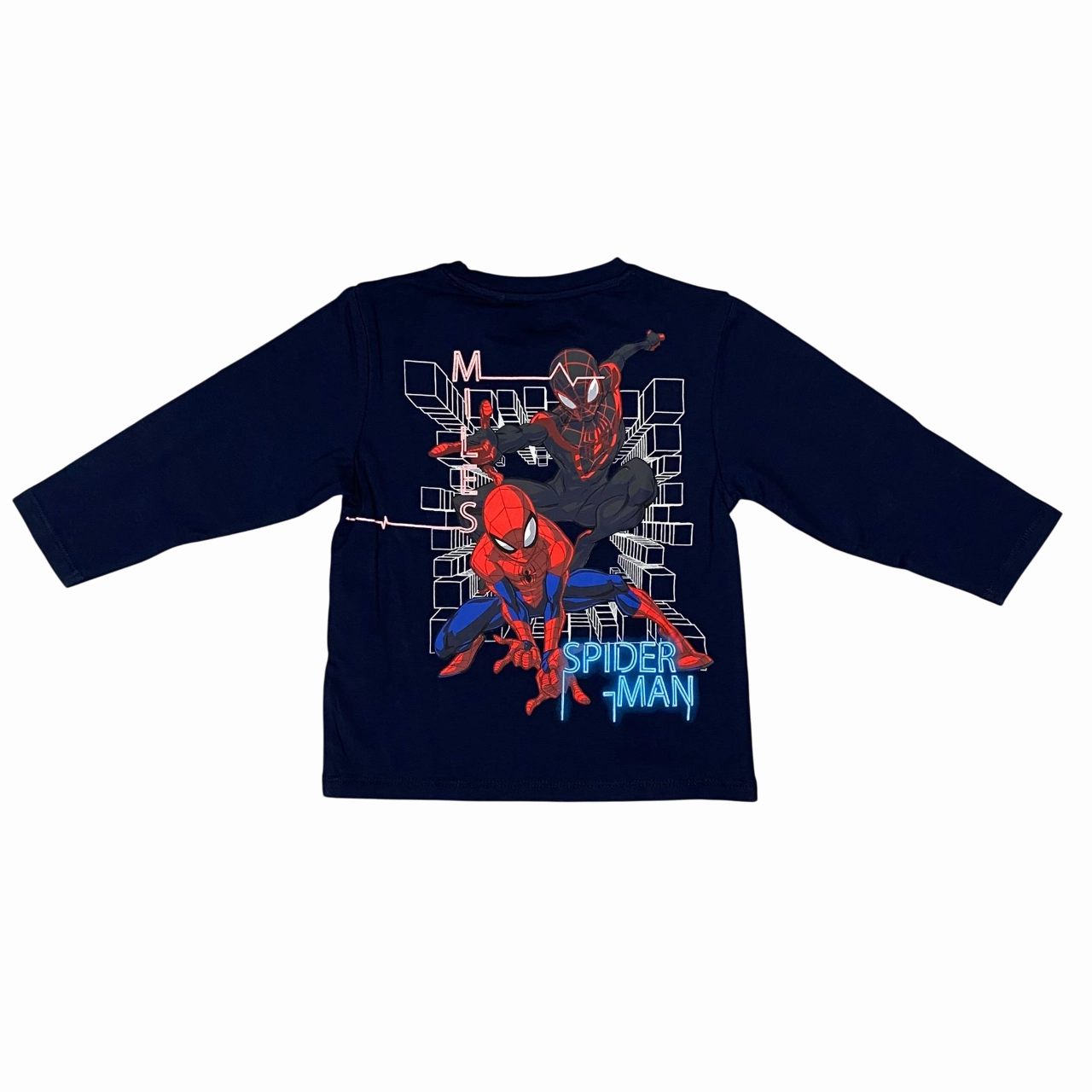 name it maglietta in cotone manica lunga da bambino Jacinto Spider 13238420 blu Breathable Wearable