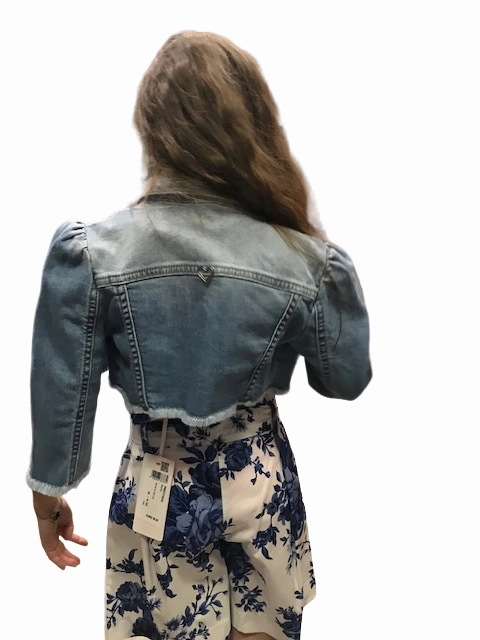 suitable for offline stores Please Giubbino in jeans da ragazza JB14F83G49 1670 blu denim