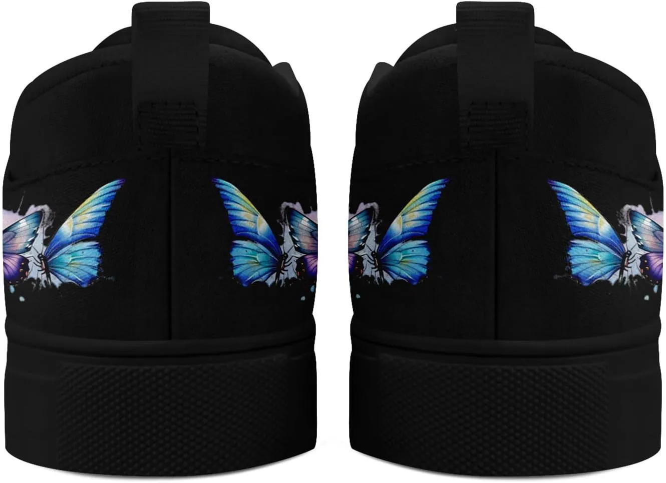 Unisex Skull Slip on Shoes Canvas Sneakers Low Top Casual Shoes Comfortable Non Slip Loafers