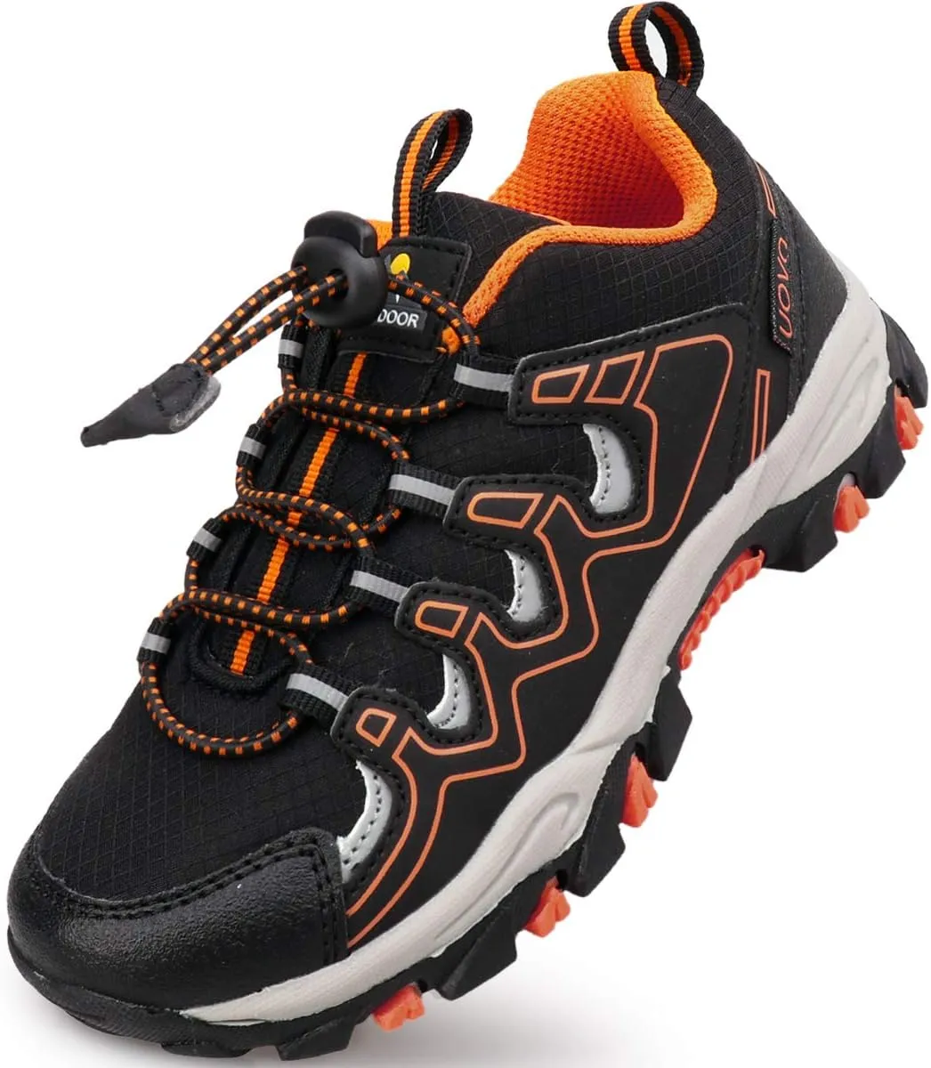 UOVO Boys Shoes Boys Running Hiking Sneakers Kids Athletic Outdoor Shoes Slip Resistant