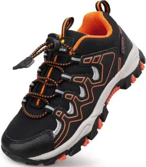 UOVO Boys Shoes Boys Running Hiking Sneakers Kids Athletic Outdoor Shoes Slip Resistant