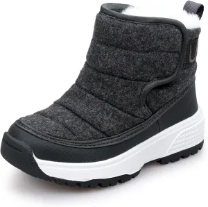 UOVO Boys Snow Boots Winter Waterproof Slip Resistant Fur Lined Outdoor Shoes(Little Kid/Big Kid)