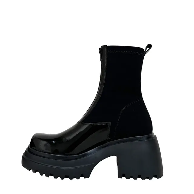 USS Shoes May Women's Patent Genuine Leather Boots