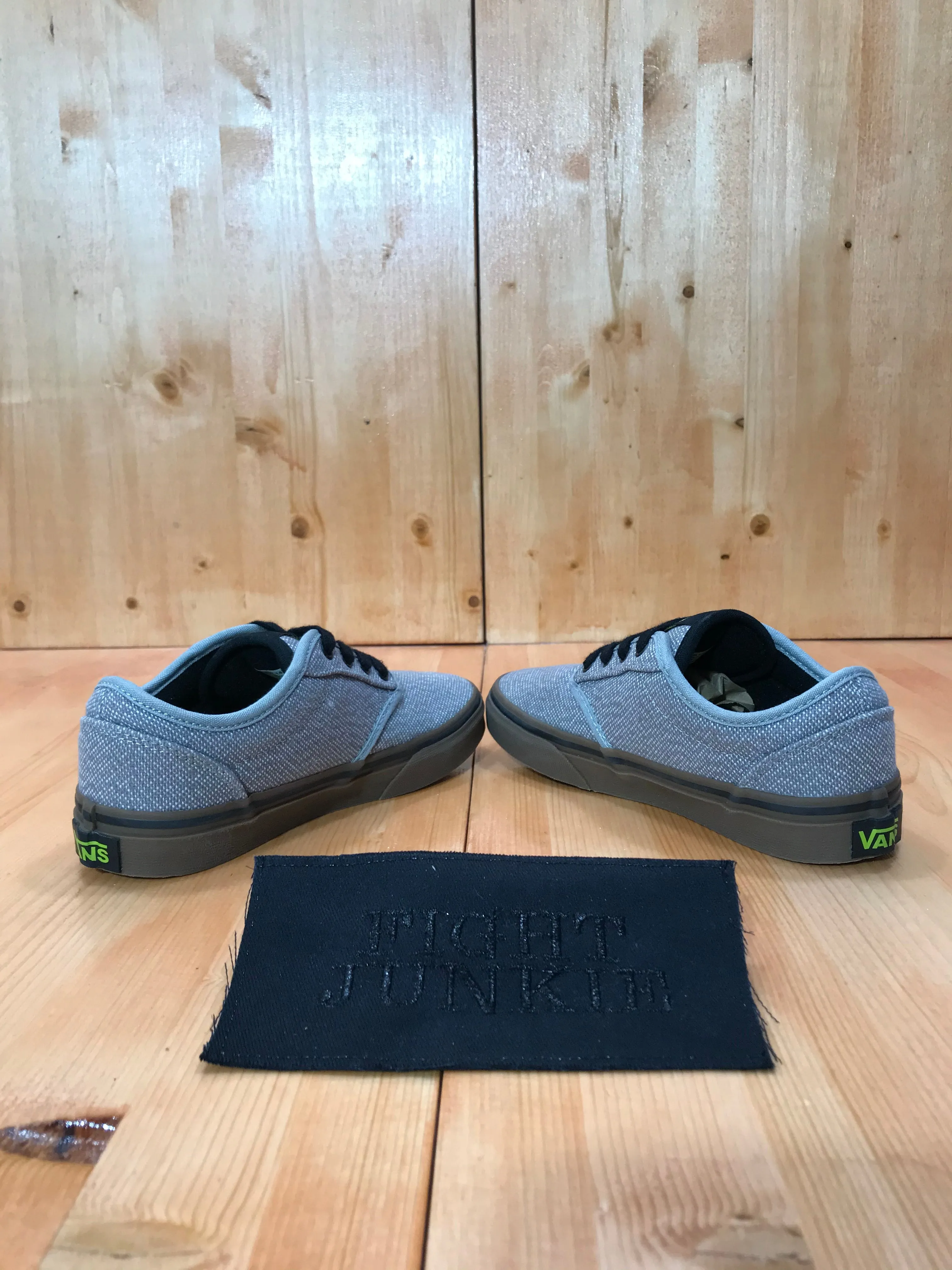 VANS ATWOOD Youth Size 1.5 Old Skool Canvas Shoes Sneakers Gray
