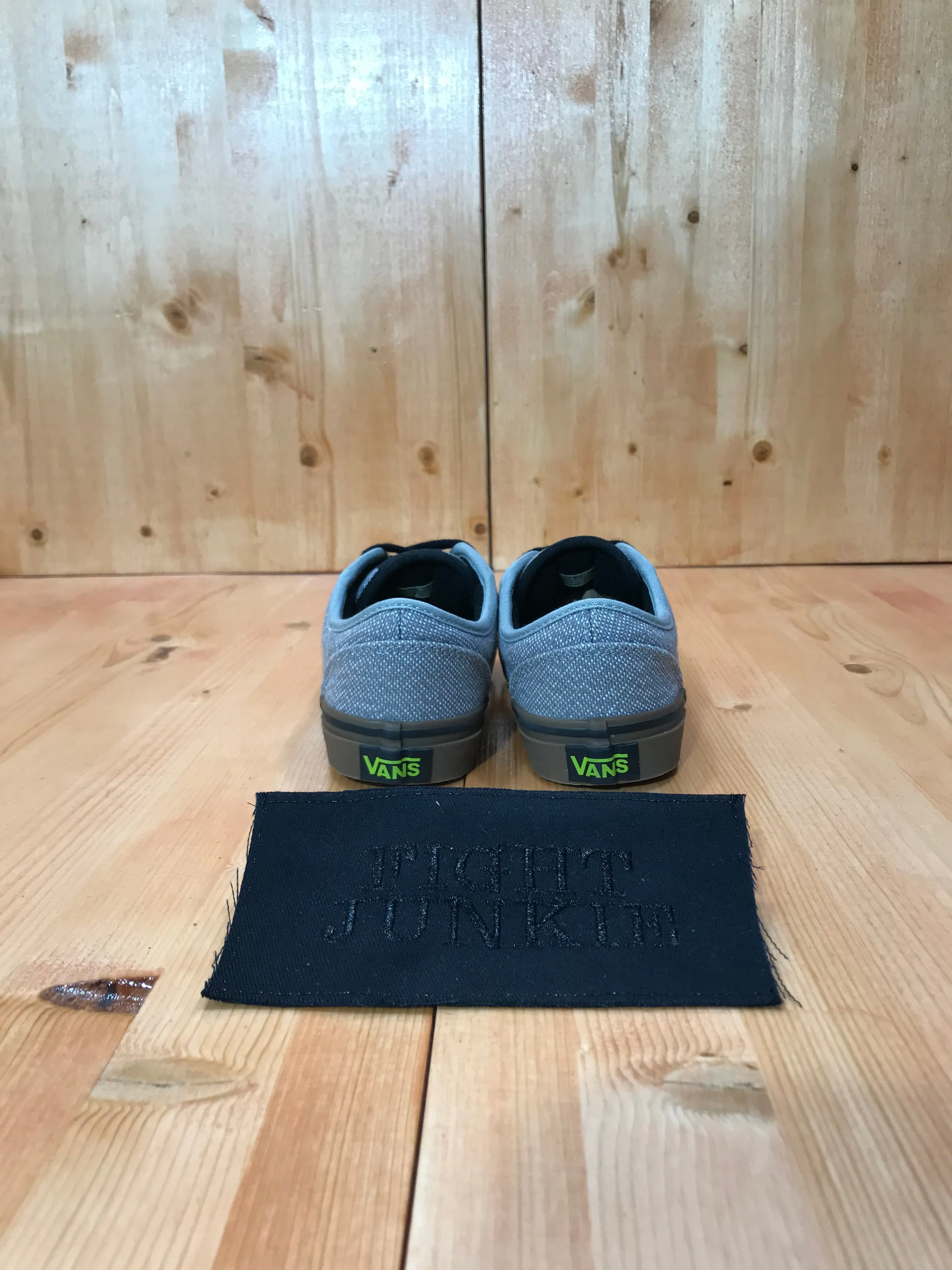 VANS ATWOOD Youth Size 1.5 Old Skool Canvas Shoes Sneakers Gray
