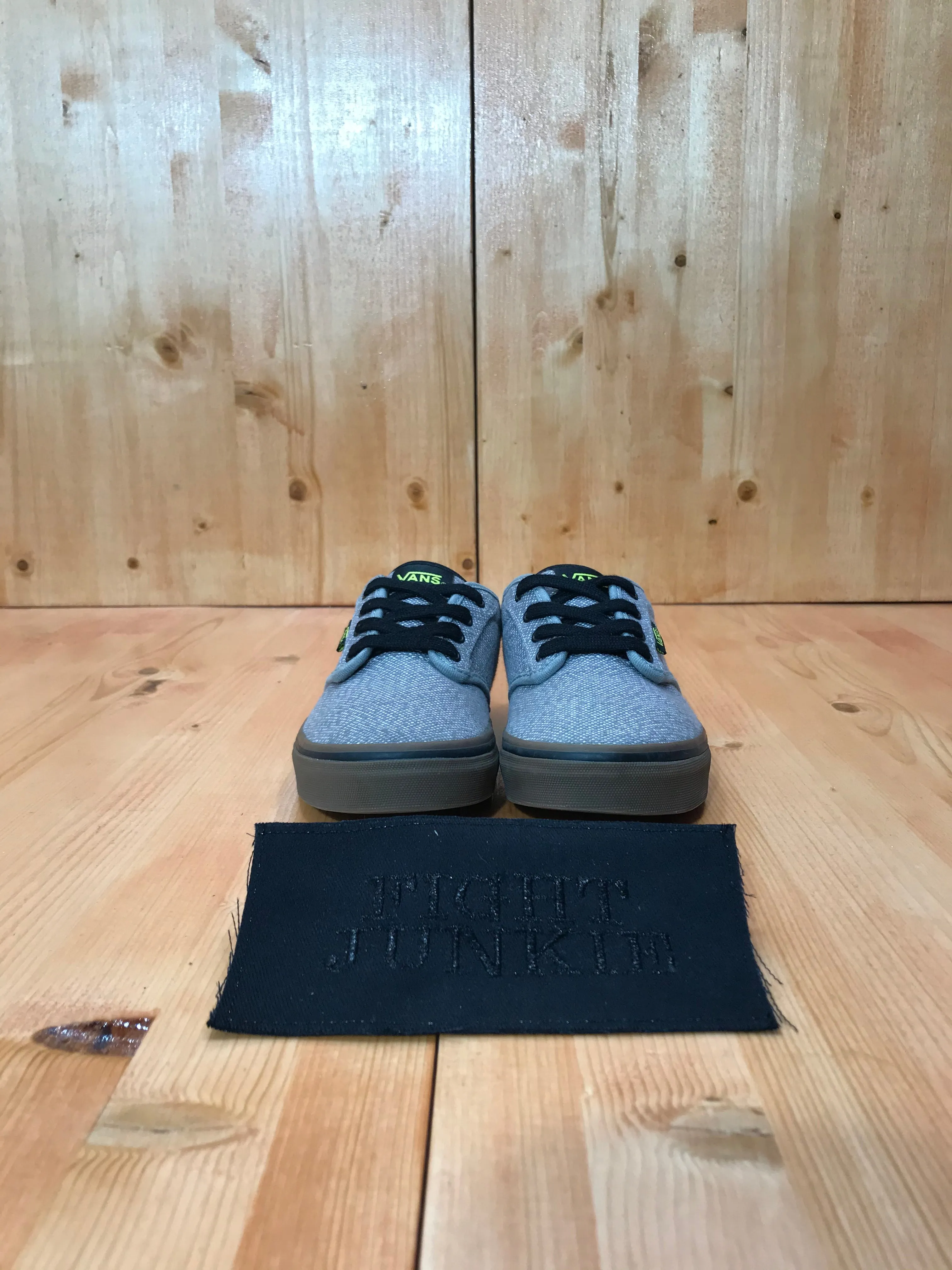 VANS ATWOOD Youth Size 1.5 Old Skool Canvas Shoes Sneakers Gray