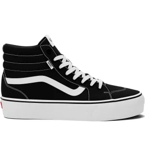 Vans Womens Filmore HI High Top Canvas Trainers  - Black/White