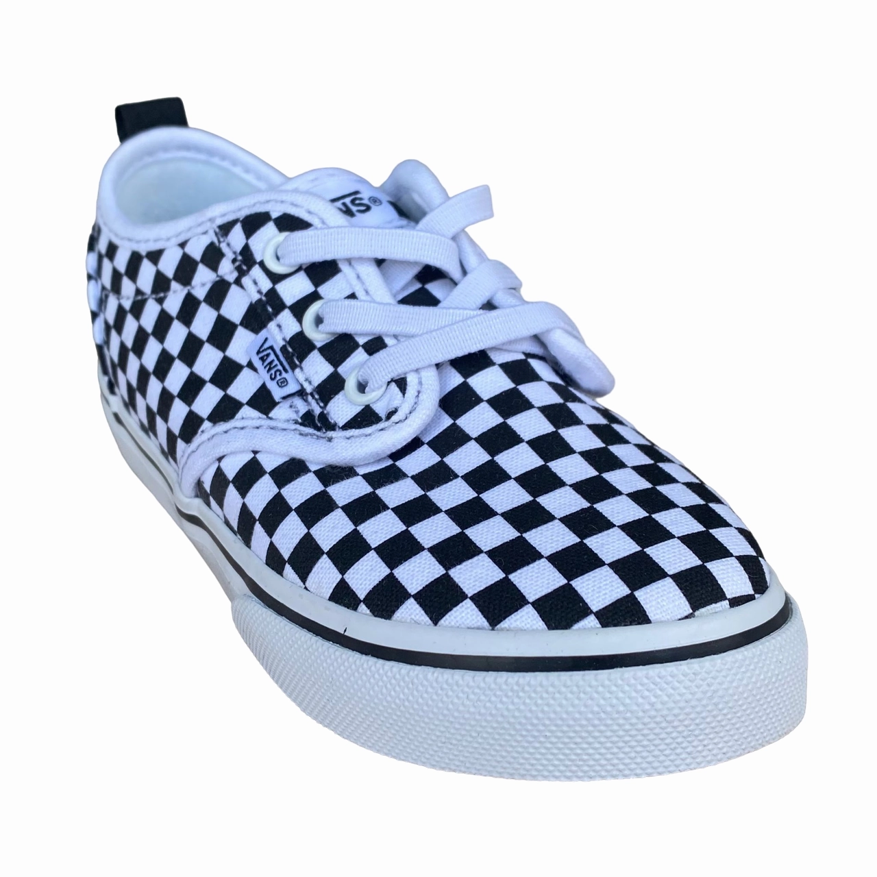 Vans Atwood Slip-On Junior Tela VN0A2XSPHRK | Sneakers bianche a scacchi neri half - marathon shoes