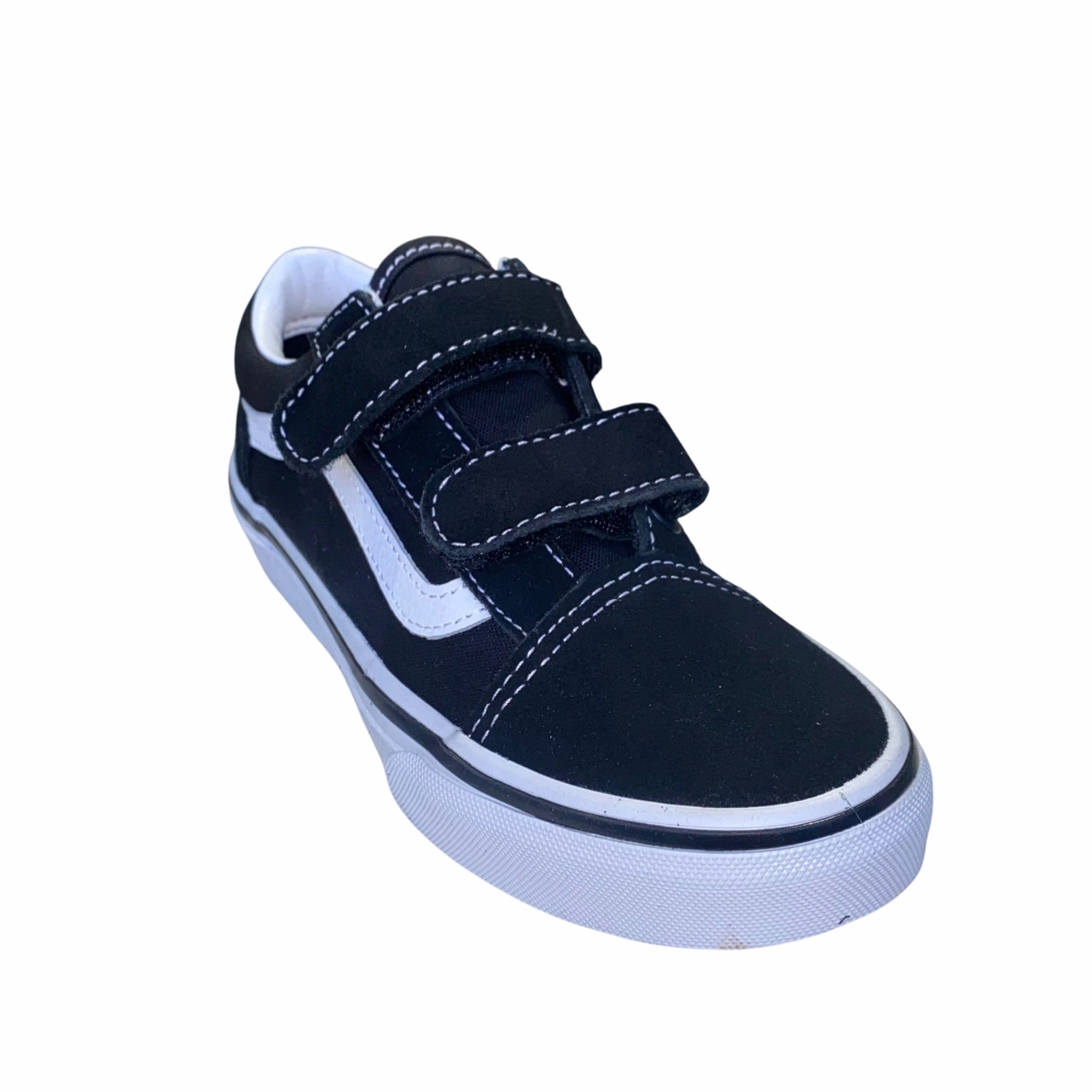 Vans scarpa sneakers da bambini con strappo Old Skool VN000VHE6BT1 nero-bianco reinforced - toe - area - durability shoes outdoor - friendly running shoes