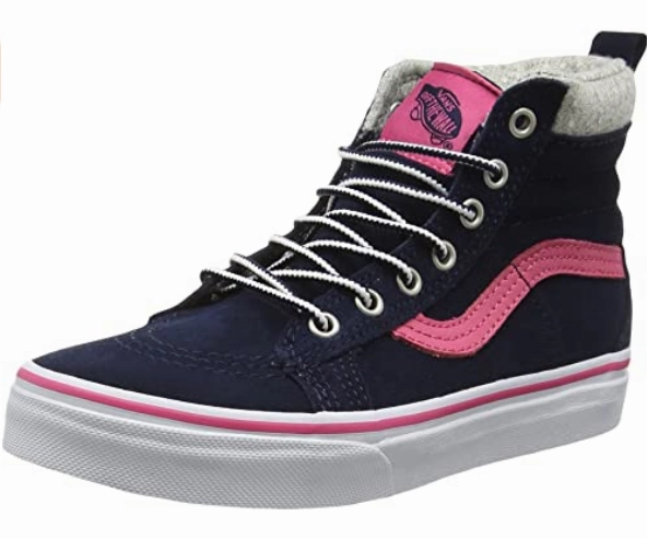 Vans scarpa sneakers da ragazza SK-Hi MTE VN0A2XSNK5M blu rosa Carbon Fiber