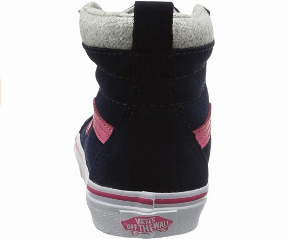 white shoes running in a beam bridge area shoes Vans scarpa sneakers da ragazza SK-Hi MTE VN0A2XSNK5M blu rosa