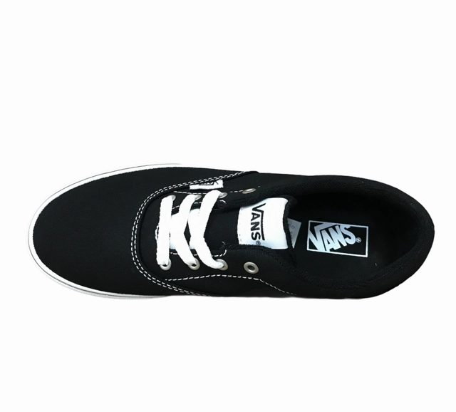 Vans scarpa sneakers da ragazzo MY Ward Platform in Canvas VN0A4UUV1871 nero bianco Anthropometric