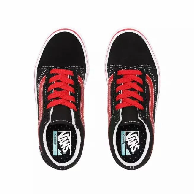 travelers' shoes Vans sneakers da ragazzo Old Skool ComfyCush Pop VN0A4UHA4HJ1 nero-rosso