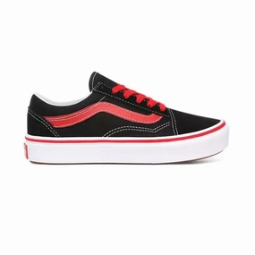metatarsal - support shoes marathon running shoes Vans sneakers da ragazzo Old Skool ComfyCush Pop VN0A4UHA4HJ1 nero-rosso