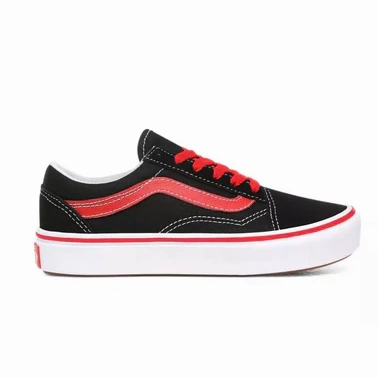 Vans sneakers da ragazzo Old Skool Comfycush VN0A4U334HJ1 POP nero rosso limited - edition shoes cross - training footwear