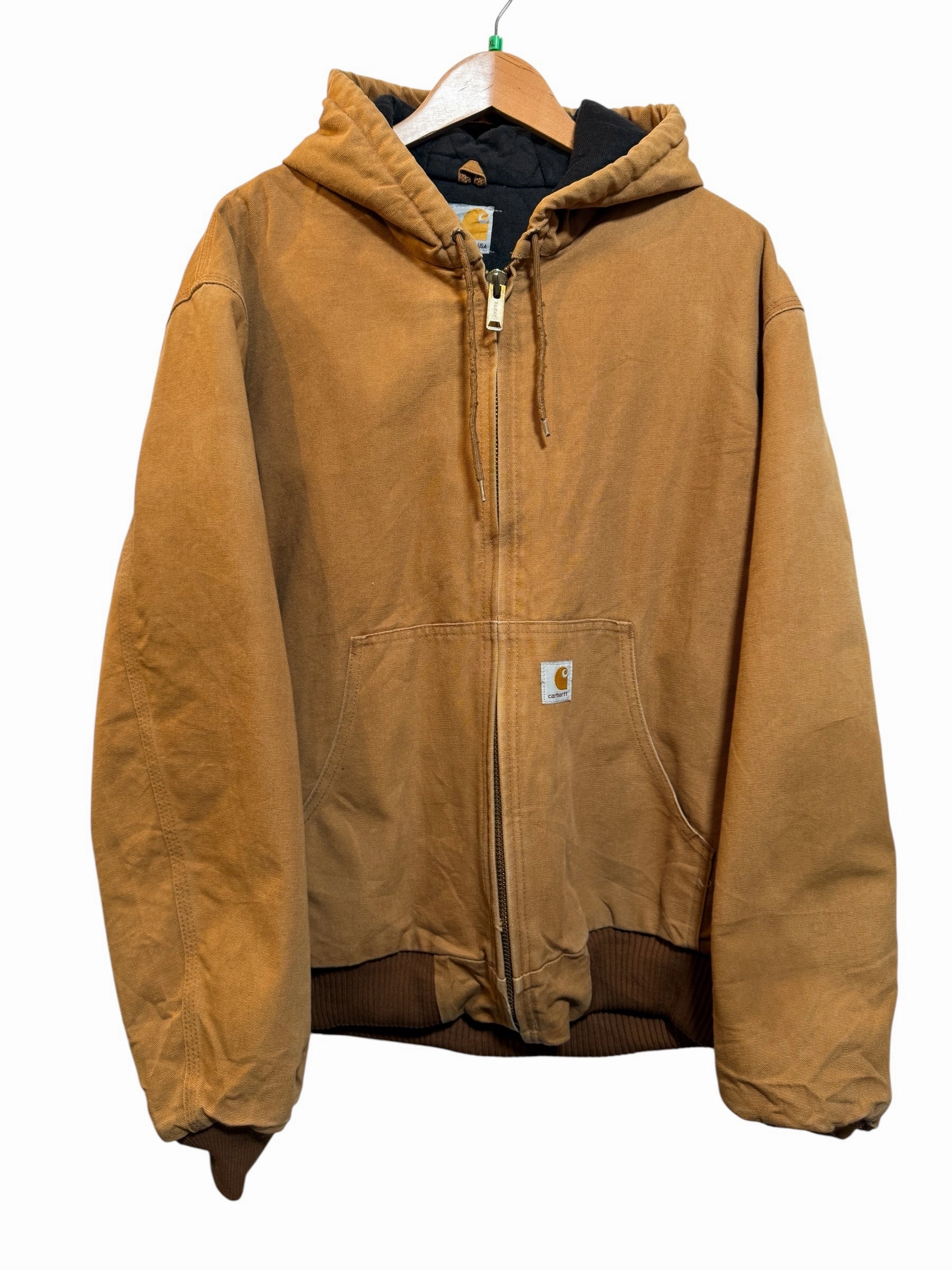Determination beachgoer Carhartt Mens Beige Hooded Jacket (Size L)