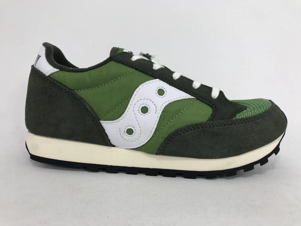 Ergonomic Footbed Design Loose Saucony Originals sneakers da ragazzo S-Jazz O Vintage RS/TTP SK260412Y green