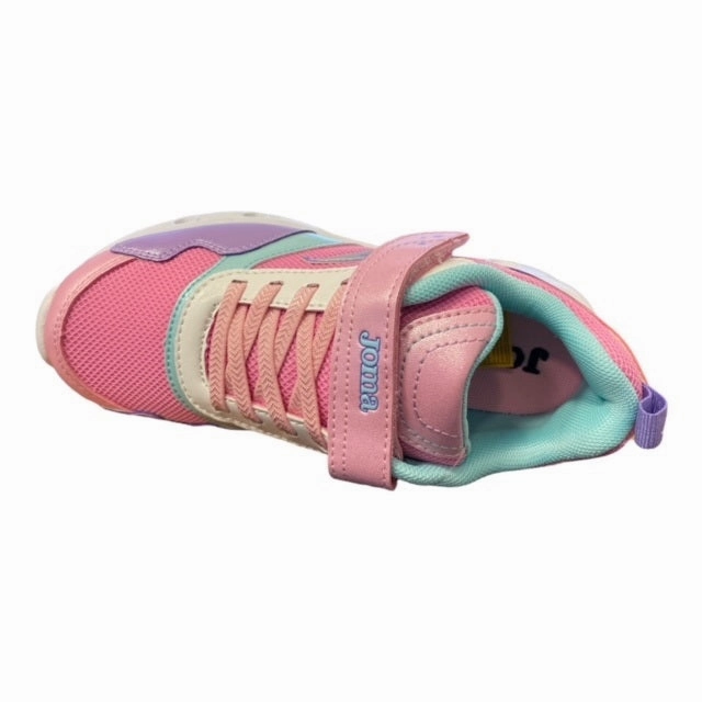 Joma scarpa da ginnastica da bambino Star Jr 2213 pink-violet adventure - themed running gear fashionable - functional shoes