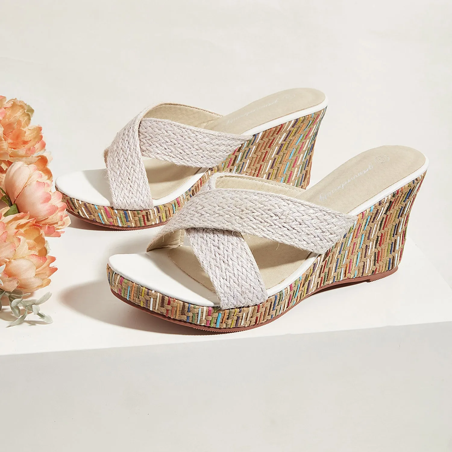 Wedge Sandals for Women Casual Summer Slide Platform Sandals